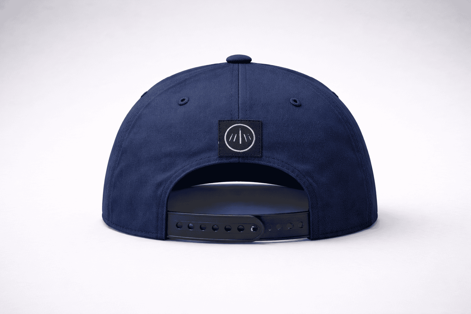Premium Navy Performance Snapback Cap - Image 2